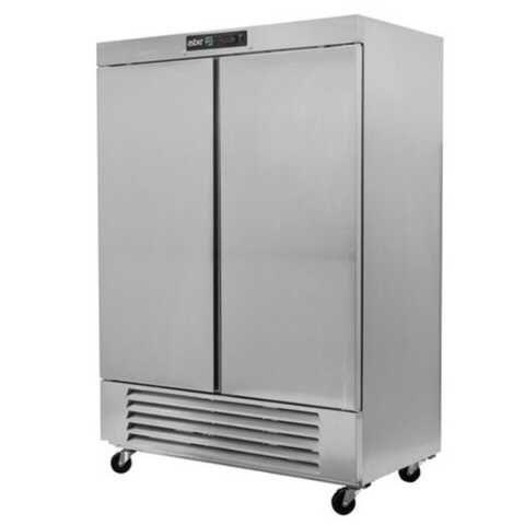 Asber ARR-49-H 55" Two Solid Door Stainless Reach-In Refrigerator - 49 Cu. Ft.