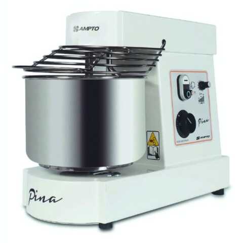 Ampto PINA10 Variable Speed Countertop Spiral Dough Mixer with 13 lb. Dough Capacity & 8 lb. Flour Capacity