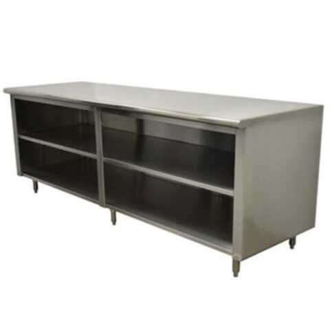 L&J ST-324-96 Storage Cabinet 24"D x 96"L Stainless Steel  With Optional Door