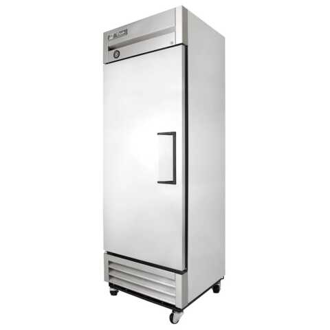 True T-19-HC-L 27" One Section Reach In Refrigerator, (1) Left Hinge Solid Door, 115v