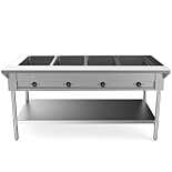 Prepline 60" Four Well Electric Hot Food Steam Table with Undershelf - 110V