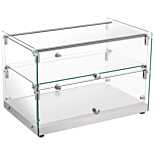 Marchia SA50 22" Dry Glass Countertop Bakery Display Case, Dual Service