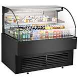 Marchia USTAR48G 48" Black Low Profile Open Air Cooler Grab and Go