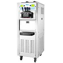 Coldline Floor Standing Soft Serve Ice Cream Machine with Air Pump, 2 Hoppers and 3 Dispensers. SPACE-3