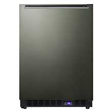 Summit SCFF53BCSS 24" Built-In Undercounter All-Freezer with Stainless Steel Exterior, and Locks