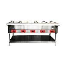 Atosa CookRite CSTEB-5C 72" Five Open Well Electric Steam Table with Undershelf - 240v, 3750W