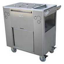 Global CT-02 27" Commercial Stainless Steel Steamer Trolley