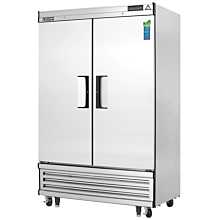 Everest EBSF2 50" Two Section Solid Swing Door Bottom Mounted Upright Reach-In Freezer, 48 Cu. Ft.