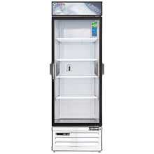 Everest EMGR24C 28" White One Section Glass Swing Door Bottom Mounted Merchandisers Refrigerator, 25 Cu. Ft.