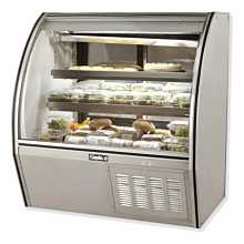 Leader ERHD48 48" High Refrigerated Curved Glass Deli Display Case
