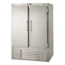 Leader ESLR48 48" Two Solid Door Reach-In Refrigerator, Stainless Steel