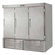 Leader ESLR79 79" Three Solid Door Reach-In Refrigerator, Stainless Steel