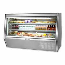 Leader ERHD72ES 72" Refrigerated High Raw Meat Deli Case with Gravity Coil Refrigeration
