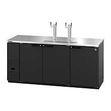 Hoshizaki DD80 80" Direct Draw Draft Beer Cooler for 4 - 1/2 Kegs with 3 Swining Solid Doors - 29 Cu. Ft.