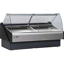 Hydra-Kool KFM-SC-40-S 40" Curved Glass Refrigerated Seafood Display Case, Self Contained