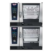 Rational 42" Double Stack iCombi Pro 6-Full Size Electric Combi Ovens - 208/240V