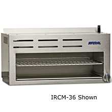 Imperial IRCM-72-NG Pro Series 72" Infra-Red Burner Natural Gas Cheese Melter Broiler - 70,000 BTU