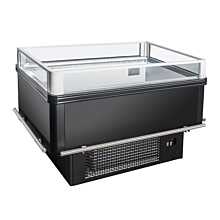 Kool-It KII 420 100" Open Air Dual Temperature Refrigerated and Freezer Island Merchandiser