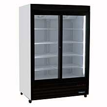 Kool-It KSM-40 48" Double Sliding Glass Door Merchandiser Refrigerator