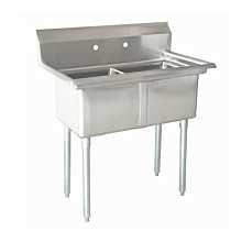  2 Compartment Sinks with 12