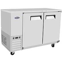 Atosa SBB48GRAUS1  48" Back Bar Cabinet Cooler,Two section,Two Solid Doors, 115V