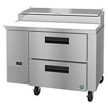 Hoshizaki PR46A-D2 46" Steelheart Series One-Section Pizza Prep Table with 2 Drawers - 11 Cu. Ft.