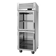 Turbo Air PRO-26-2H-GS-PT Pro Series 29" Pass-Thru Right-Hinged Front Half Glass & Back Solid Door Heated Cabinet - 115V - 26 Cu. Ft.
