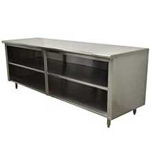 L&J ST-314-72 Storage Cabinet 14"D x 72"L Stainless Steel with Available Doors