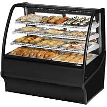 True TDM-DC-48-GE/GE-B-W 48.25" Full-Service Dry Bakery Case w/ Curved Glass - (4) Levels, 115v