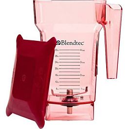 Blendtec FOURSIDERED-H 75 oz FourSide Blender Jar w/ Hard Lid & Wingtip Blade, Red