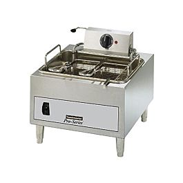 Cookline DF15-2-220 22 Dual Tank 30 lb. Electric Countertop Fryer