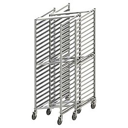 Heavy Duty 20-Tier End-Load Sheet Pan Rack with Brakes