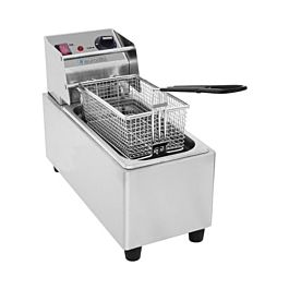 Cookline DF15-1-220 10 Single Tank 15 lb. Electric Countertop Fryer