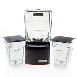 Blendtec S885XC2901-B1GB1A Stealth X Blender with Sound Enclosure and (2)  75 oz. FourSide Jars - 120V