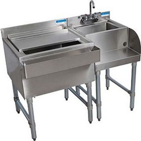 Ddi 20161224 P G Drop In Sink 1 Compartment 23 X 21 X 12 In With Faucet By Bk Resources Kitchenall New York